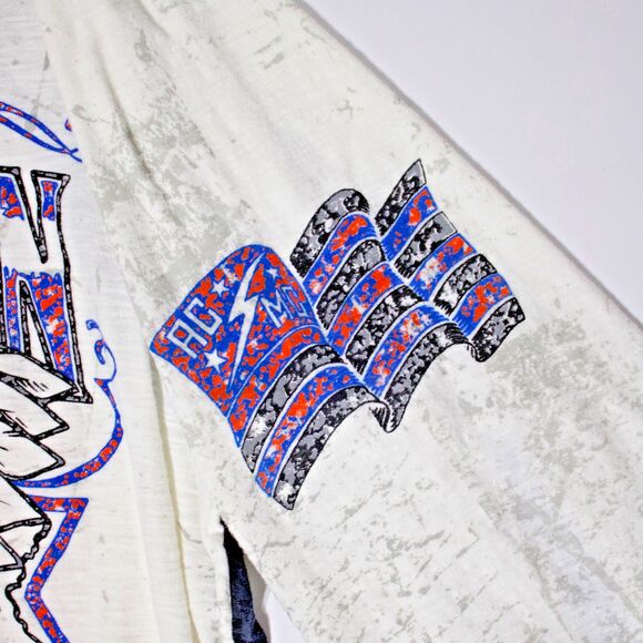 Affliction Native American Customs Live Fast White Long Sleeve T-Shirt Men Sz. M - Picture 6 of 11